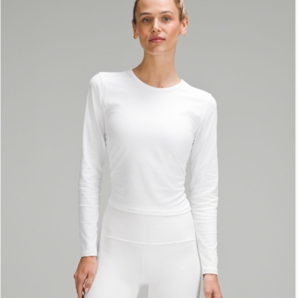 All It Takes Lululemon Ribbed Nulu Long-Sleeve White Size 6